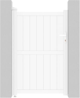 Habitat et Jardin Gartentor aus Aluminium Lola - 101,2 x 155,9 cm - Weiß