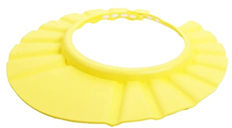 Baby-Duschkappe Baby-Kopfschutz Duschkappe FüR Kinder Baby-Badekappe Kreatives Shampoo Schutzhut Und GehöRschutz Verstellbare Weiche Badeduschkappe FüR Baby-Baby-Badekappe Gelb