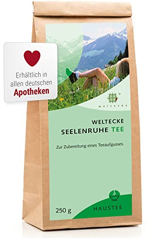Weltecke Seelenruhe-Tee 250 g | Kontrolliert & | Naturbelassener Kräutertee mit Lavendel, Melisse & Passionsblume | Frisch abgefüllter Abendtee | Loser Beruhigungstee