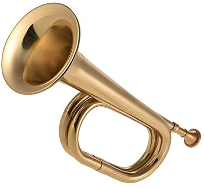 COMETX Kavallerie Trompete Signalhorn Ruf Mit Mundstück für Schulband Orchester - Messing Horn