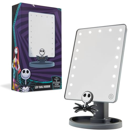 Disney The Nightmare Before Christmas LED-bordsspegel med prydnadssak bricka (grå)