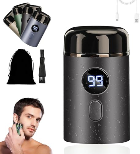 Easy Trim Rasoir, Easy Trim Pro 2.0, Mini Rasoir Electrique Homme, Easy Trim Rasoir Partie Intime, Lavable, Sans Fil, USB, Pour Voyage, Humide Et Sec, Pour Hommes Et Femmes (Gris)