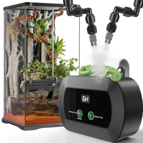 Humidificateur pour Reptiles Mucek, Brumisateur Terrarium, Intelligent pour Reptiles, Automatique pour Terrarium/Amphibiens/Rainforest