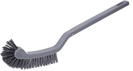 LLHCF, scopino per WC a manico lungo e curvato per la pulizia degli angoli del WC, set per pulizia WC e set per bidet blu