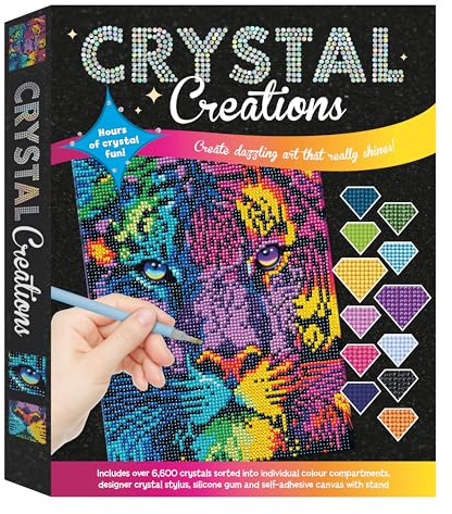 Curious Universe Crystal Creations Neon Tiger KIt | Diamond Painting for Adults | Arts and Crafts Gifts | Animal Crafting for Teenagers
