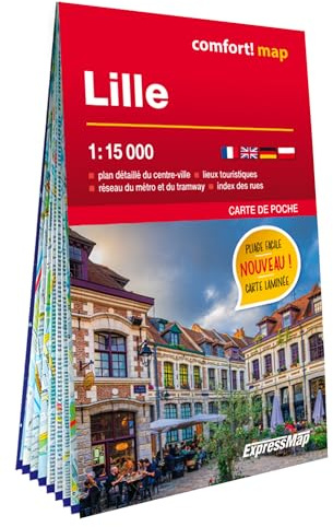 Lille 1/15.000 (carte format poche laminée - plan de ville)