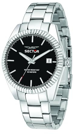 Sector 9 Orologio analogico al quarzo, da uomo, con cinturino in acciaio inox, R3253240011