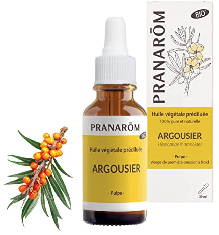 Pranarôm Havtorn vegetabilisk olja vitamin serum 30 ml | Lyser upp hy och ger en omedelbar bra effekt tack vare sin orangea färg.