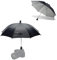 JJC Camera Hot Shoe Umbrella, Parasol Cubierta de Lluvia Paraguas Portátil Resistente a la Intemperie Protege la Cámara de la Lluvia Nieve Luz del Sol (Dia. 19.7''/ 50cm)