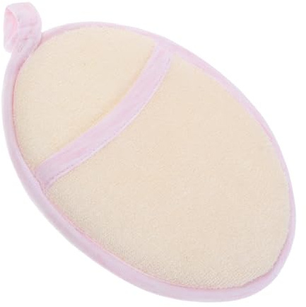 Éponge de Bain Bébé en Fibre de Bambou, Moufles Rose pour -nés | Mousse Douce, Forte Absorption, Forme Mitaine, pour Mains et Peau Lors du Lavage du Visage
