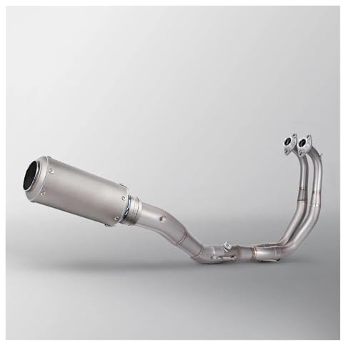 GHAEKEBC Silenciadores Escape para Y&amaha YZF R3 R25 MT03 2015-2021 Silenciador Escape Motocicleta Tubo Intermedio Delantero Sistemas Completos(B)
