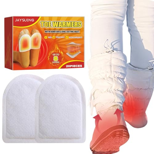 10 Paires Chauffe-Orteils adhésifs, Chauffe Pied prêt à l'emploi | Semelles Chauffantes,sans Odeur, Chaufferette Pieds pour Chaussures et Bottes - Jusqu'à 8 Heures de Chaleur