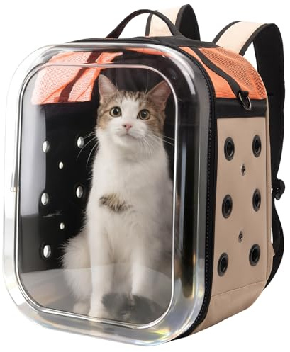 Hp hope Katzenrucksack Bubble Haustier Rucksack, Tragbare und Faltbare Katzentasche, Atmungsaktive und Leichte Hundetasche für Hunde Katzen Haustiere
