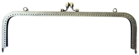 AMENGJ Clutch per Borse Uncinetto 30/25 cm Borsa Spessa Fai da Te con Chiusura a Scatto in Bronzo Cornice Quadrata for Accessorio Borsa(30cm Type 2)