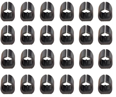 24 Piezas lmohadillas de Tubo de Silla de Plástico, para Piernas de 25 mm, Cubiertas Antideslizantes en Forma de U para Proteger Suelos y Muebles de Oficina y Hogar