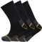 Soxy 12 Pairs Mens Heavy Duty Work Socks Shoe Size 6-11 Safety/Steel Toe Boot Socks, Black, 6/11/2020