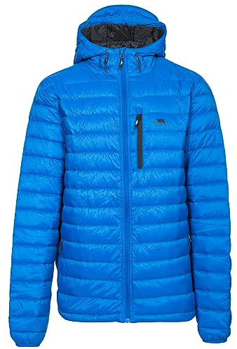 Trespass Digby Mens Down Packaway Jacket - Men's Padded Jacket, Hooded Puffer Coat, Outdoor Winter Jacket with Downproof Lining. Ultra Lightweight Jacket with Pockets
