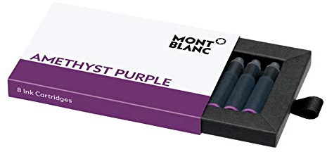 Montblanc Tintenpatronen für Füllfederhalter, Farbe Amethyst Purple, 8 Stück, 124487