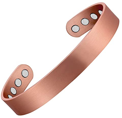 17,8 cm breite Kupfer-Armbänder für Herren, bei Arthritis, natürliche Linderung bei Gelenkschmerzen, Gesundheitsschmuck, Geschenk