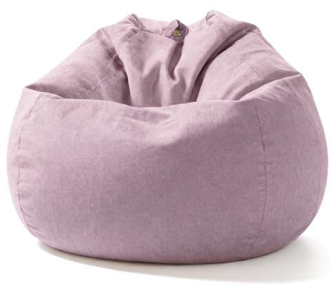 Aiire Puff con Relleno Incluido Moderno - Sillon Puf de Salon en Algodón Premium - Desenfundable y Lavable - Puffs Pera Redondos para Habitación Juvenil - Bean Bag Infantil [75x55]