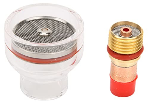 WP-brännare, TIG-svetsbrännare, gaslins, spännhylsa, glaskopp, tillbehör för TIG-17/18/26 (1,6 mm), TIG-svetsmaskiner (3,2 mm)