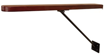 EASY-UP Collapsible Wooden Wall Mounted Saddle Rack | Convenient Collapsible Design | Fits English & Dressage Saddles | Exquisite Wood & Metal Blend | Color Medium Brown