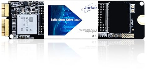 Jorkar SSD für MacBook Air/Pro 12+16 pin 512GB Upgrade NVMe PCIe Gen3x4, Internes Festkörper-Laufwerk für MacBook Air A1466 A1465(2013-2015,2017)/MacBook Pro A1398 A1502(Retina 2013-2015)