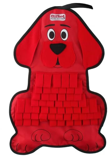 CliffordÂź Snuffle Treat Mat | Dog Snuffle Mat Puzzle Toys for Dogs Mental Stimulation | Durable, Slow Feeding, Squeakers, Soft and Sensory