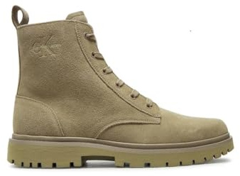 Calvin Klein Jeans Eva Boot Mid Laceup Iconic Dress Stiefel, Herren, Beige (Triple Savannah Tan), 42 Eu