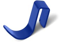 Pedestal Hook Mount Support pratique pour câbles, écouteurs, petits haut-parleurs arrière meubles TV | Convient pour support TV à l'exception du Linked Tall (bleu)