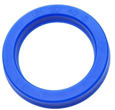 TC Retén del eje de aceite, Sello de eje radial UN, sello de aceite hidráulico de PU, eje de pistón, vástago de pistón, copa en U de un solo labio, anillo azul, paquete de 10 piezas, diámetro interior