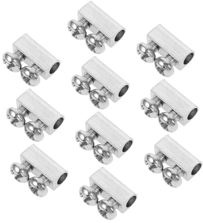 DIYEAH 10pièces Clips De Câble Ajustables Pour Câbles Métalliques Accessoires De Fixation Pour Éclairage Et Suspension Compatible