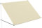 QEENTOE 200x145cm Fallarmmarkise Markise Fenstermarkise – Wetterfeste Balkonmarkise aus Stahl – UV-beständiger Sonnenschutz für Fenster, Balkon & Terrasse (Beige)