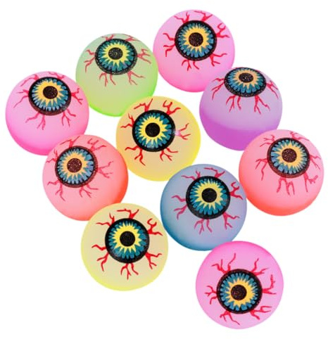 PAMINGONO Balones Que Rebotan 32 Mm para Niños, 20 Unidades Coloridas Aleatorias, Pelota Saltando Creativa y Elástica para Juegos y Ocio Infantil Color Aleatorio Estilo Aleatorio