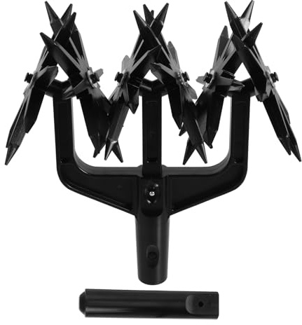 TOYANDONA Outil de Cultivateur Rotatif Ajustable pour Jardinage Scarificateur Léger et Polyvalent pour Labour Aération et Entretien du Sol Manuel et Usage Extérieur pour Pelouses et Petites