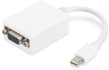 Digitus ASSMANN Electronic Mini DP - HD15, 0.15 m 0,15 m mini DisplayPort VGA (D-Sub) Bianco