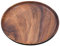 Dciustfhe Round Solid Wood Board Fruit Plate Dessert Dinner Breakfast Plate
