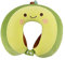 EXQULEG Cartoon Nackenkissen Memory Foam Nackenkissen Stützkissen, Reisekissen Kinder Reisekissen Ideal für Reise Büro und Haus (Avocado)