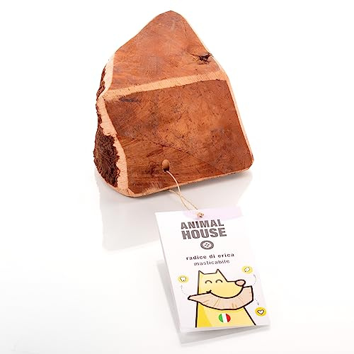 Animal House Radice di Erica per Cani, M | Masticativo Naturale, Ottimizza l'igiene Orale, Antistress per cani, Resistente e Duraturo