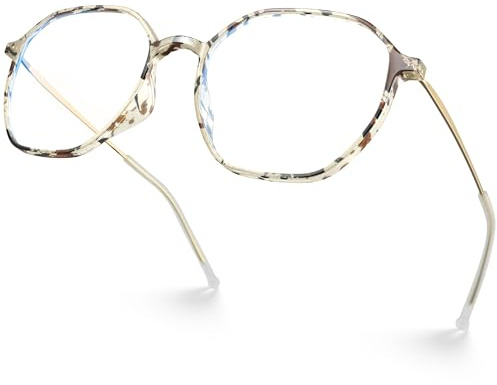 VISOONE Lightweight TR90 Blue Light Blocking Glasses Frame with Anti Glare Eye Protection for Women and Men RANE