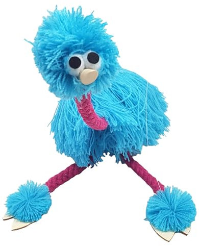 Hsthe Seestraußenmarionette, Fadenpuppe, Marionettenpuppe, Kuscheltiere für Erwachsene, Plüschstraußenpuppe, Straußpuppe, Marionetten, Tierdesign, Marionetten-Clown-Werkzeug
