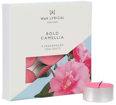 Wax Lyrical Bold Camellia Tealights, Pink