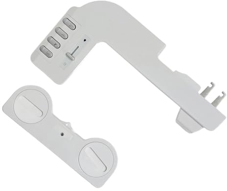 rockible Accesorio de bidé para inodoro, rociador de agua ajustable, botón, compacto, profesional, femenino, asiento de inodoro con bidé, lavado trasero