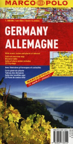 MARCO POLO Länderkarte Deutschland 1:800.000