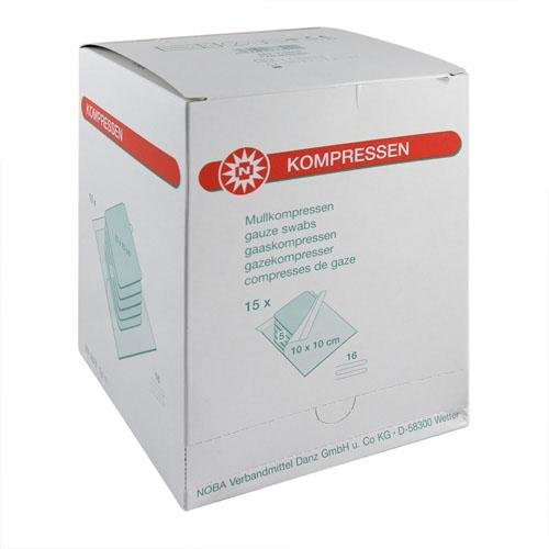 MULLKOMPRESSEN 10x10 cm steril 16fach