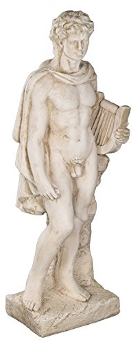 Väderbeständig, jättetung (11 kg), staty, 85 cm hög, SYL-A 14013 – Apollo , krigare, trädgårdsfigur, dekorativ figur, staty, mytologi, figur, dekorationsfigur för inomhus- och utomhusbruk, skulptur i