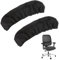 Kalion Office Chair Armrest Covers, Arm Pads - 2Pcs Stretchable Polyester Protector Cover (Black)