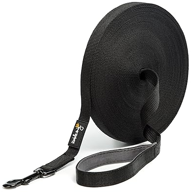 Rudelkönig Schleppleine 20m für große Hunde - Robuste & wetterfeste Hundeleine für eine erfolgreiche Hundeerziehung - Mit Handschlaufe