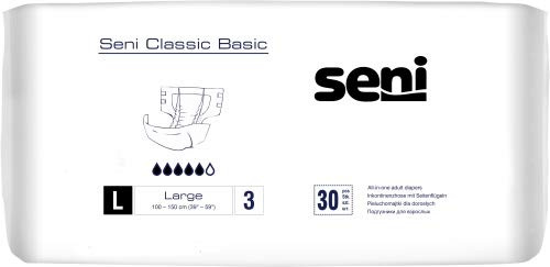 Seni Classic Basic - Windel - Urinschutz - Large - 3E+1 stück