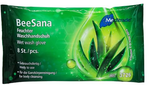 Meditrade BeeSana Waschhandschuhe, 8 Stk, Altruan